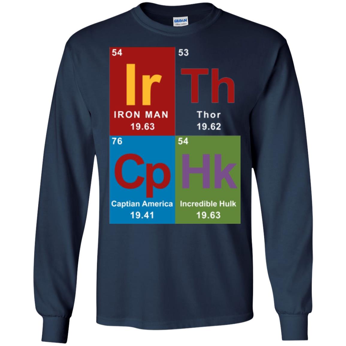 Marvel Avengers Periodic Table Elements T-shirt Navy