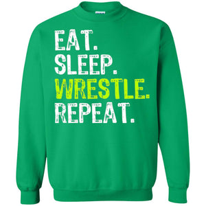 Wrestling T-shirt Eat Sleep Wrestle Repeat