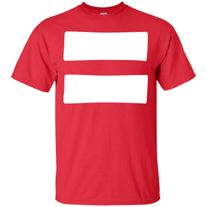 Equals Sign T-shirt Equality Symbol Feminism Red