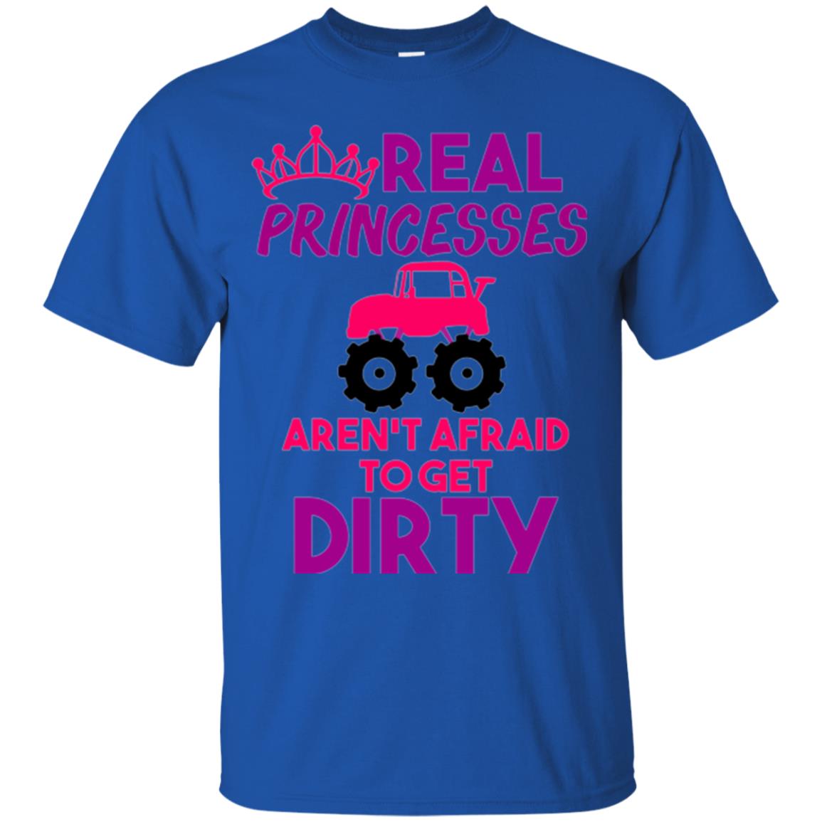 Monster Truck Girl T-shirt Real Princesses Get Dirty Royal