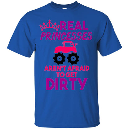Monster Truck Girl T-shirt Real Princesses Get Dirty Royal