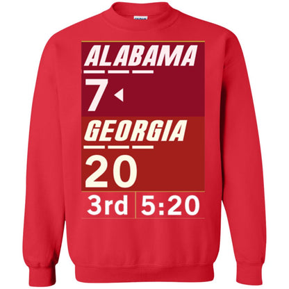 Football Lover T-shirt Alabama 26-23 Comeback Win 2-sided Red
