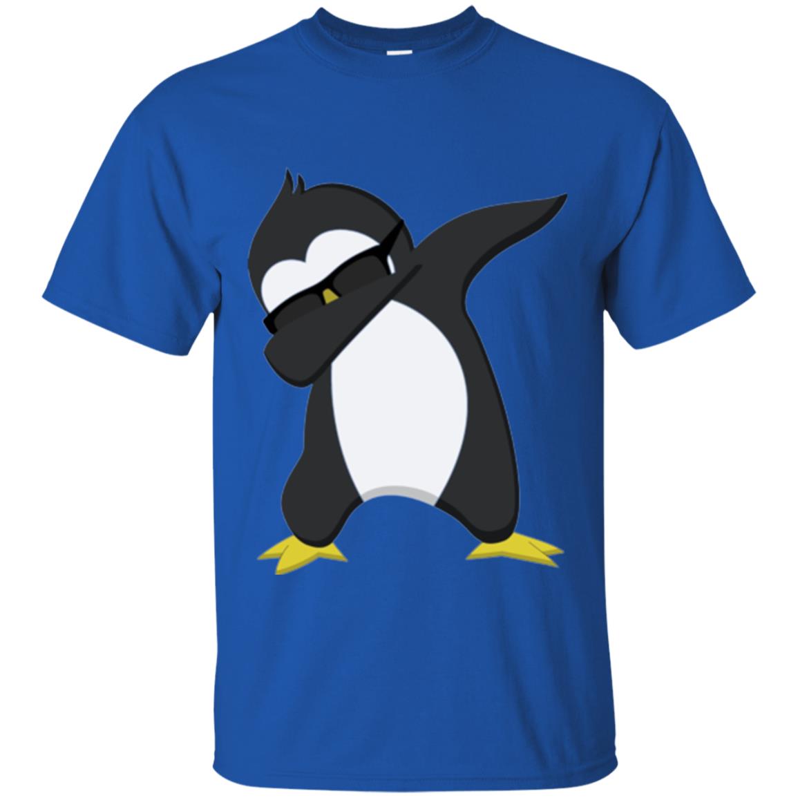 Chirstmas T-shirt Dabbing Penguin Royal
