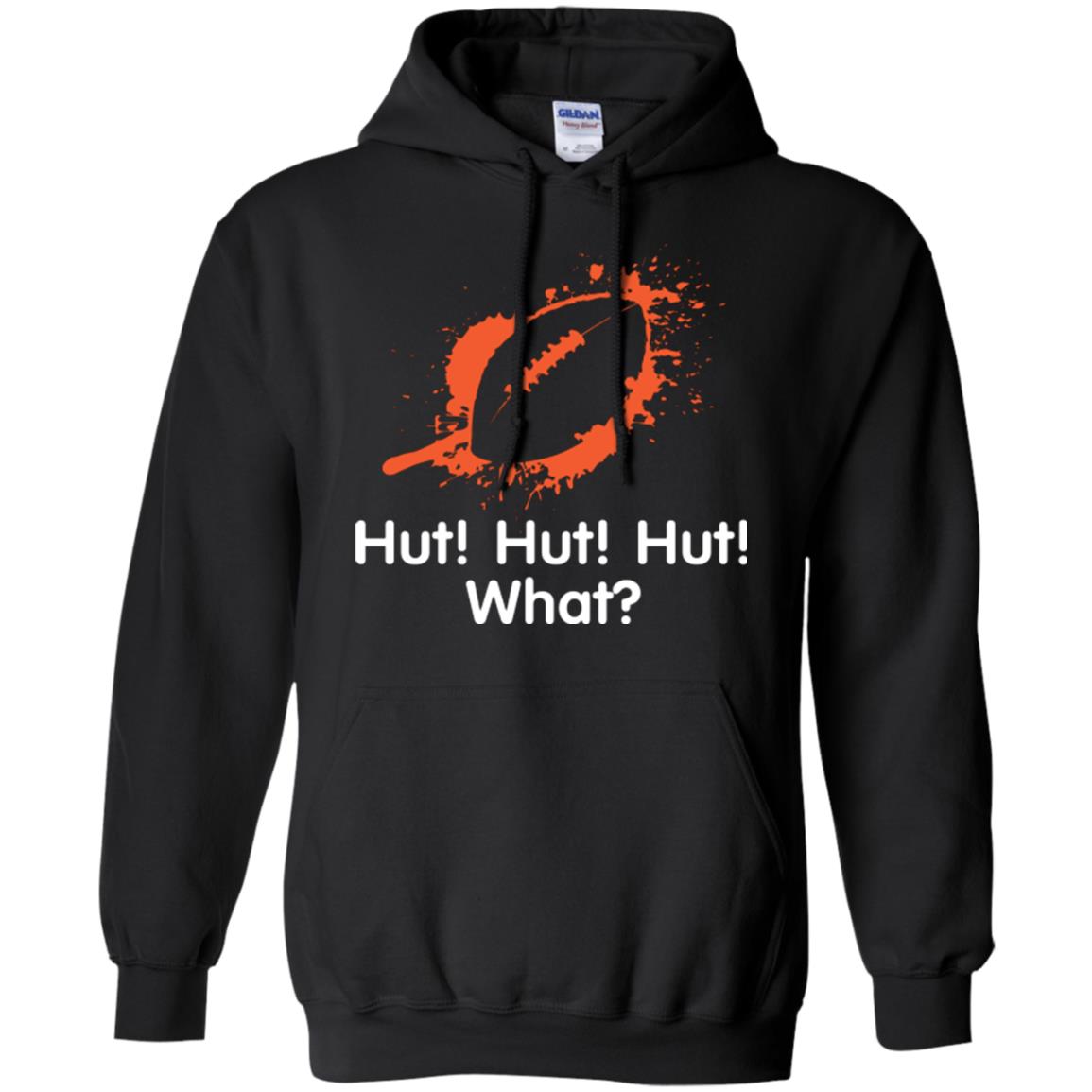 Football Crusher T-shirt Hut Hut Hut What Black