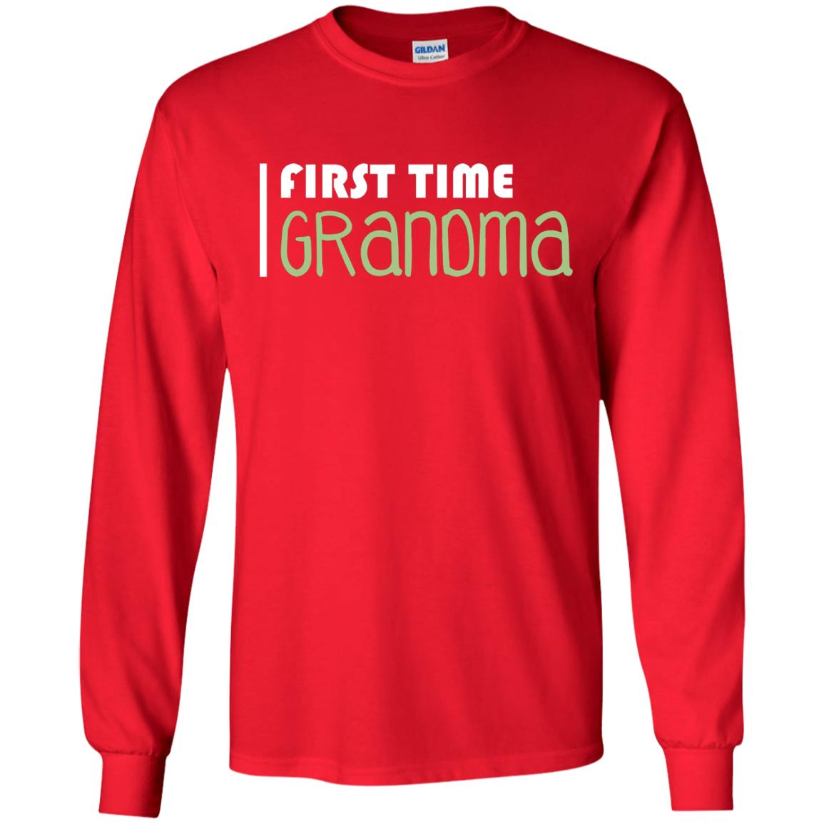 First Time Grandma Shirt Red