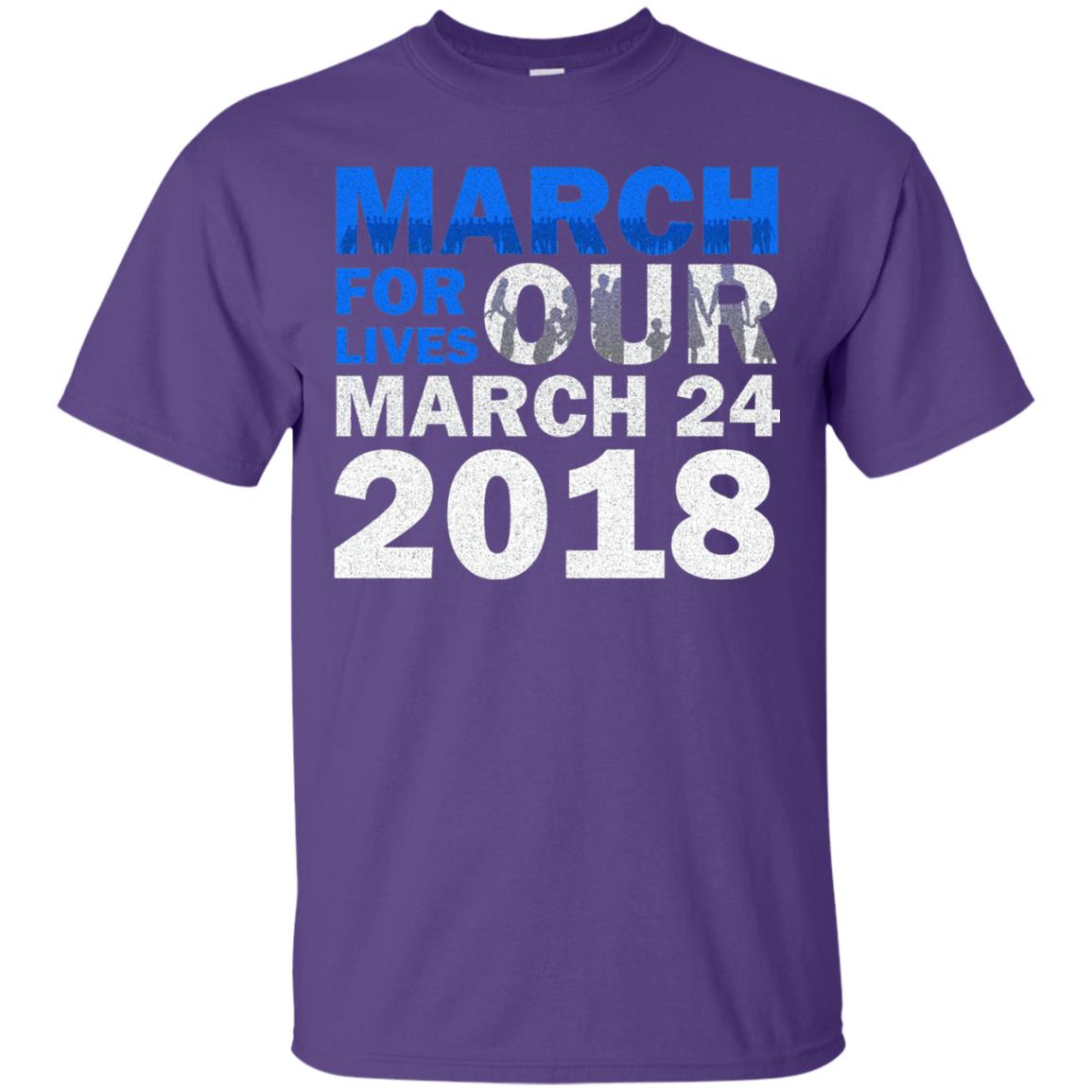 March For Lives March 24 2018 Gun Control T-shirt Purple