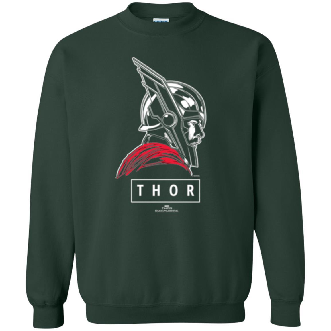 Marvel Thor Ragnarok God Of Tonal Street View T-shirt Forest Green