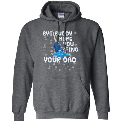 Funny Narwhal T-shirt Bye Buddy Hope You Find Your Day Dark Heather