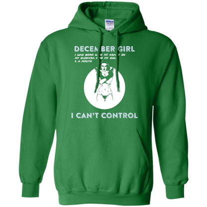 December Girl I Was Born With My Heart T-shirt Irish Green