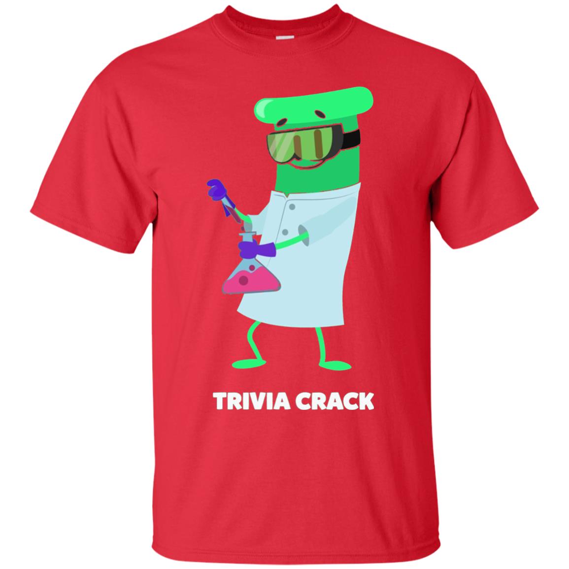 Cute Trivia Crack Scientist Al T-shirt Red