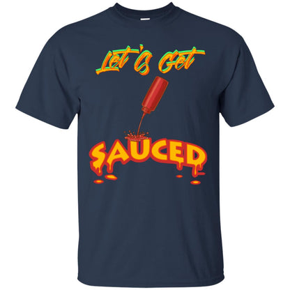 Let's Get Sauced Thanksgiving X-mas Gift Shirt Navy