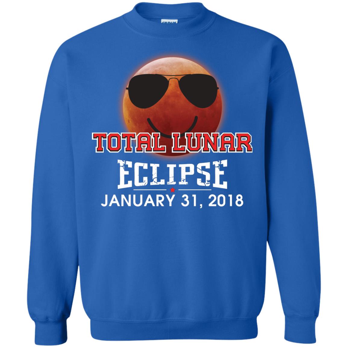 Blood Moon T-shirt Total Lunar Eclipse January 31. 2018 Royal
