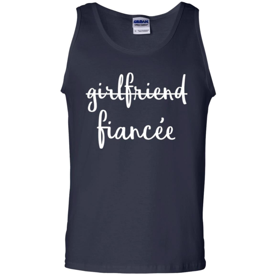 Fiance Engagement Party T-shirt Girlfriend Fiancee Navy