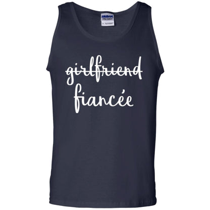 Fiance Engagement Party T-shirt Girlfriend Fiancee Navy