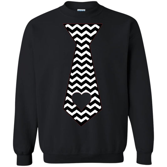 Valentines Day T-shirt Tie Heart Black