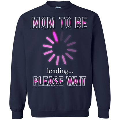 Mommy T-shirt Mom To Be Loading Please Wait Navy