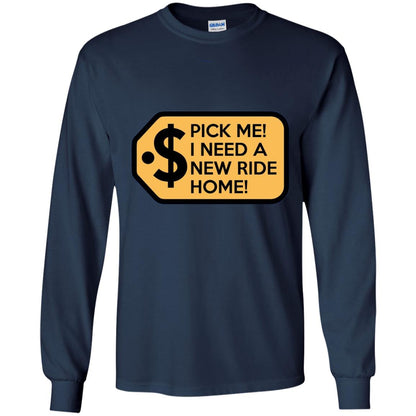 Pick Me I Need A New Ride Home Game Show T-shirts Navy
