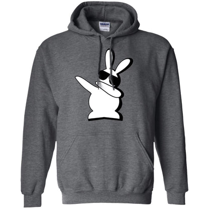 Dabbing Hip Hop Bunny Easter Shirt Dark Heather