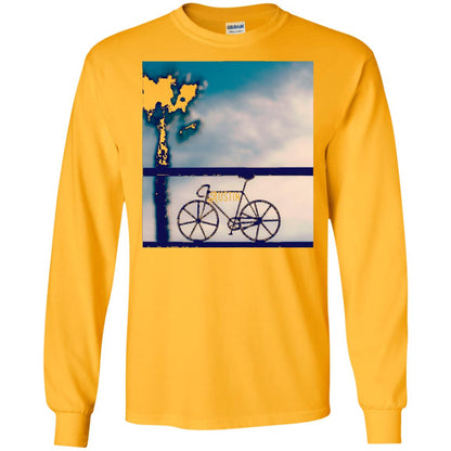 Biking In Austin T-shirt Gold