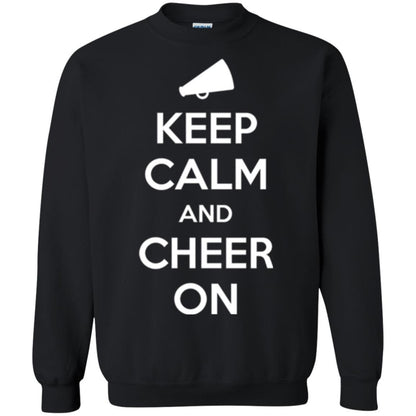 Cheerleader T-shirt Keep Calm And Cheer On Black