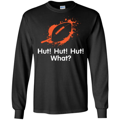 Football Crusher T-shirt Hut Hut Hut What Black