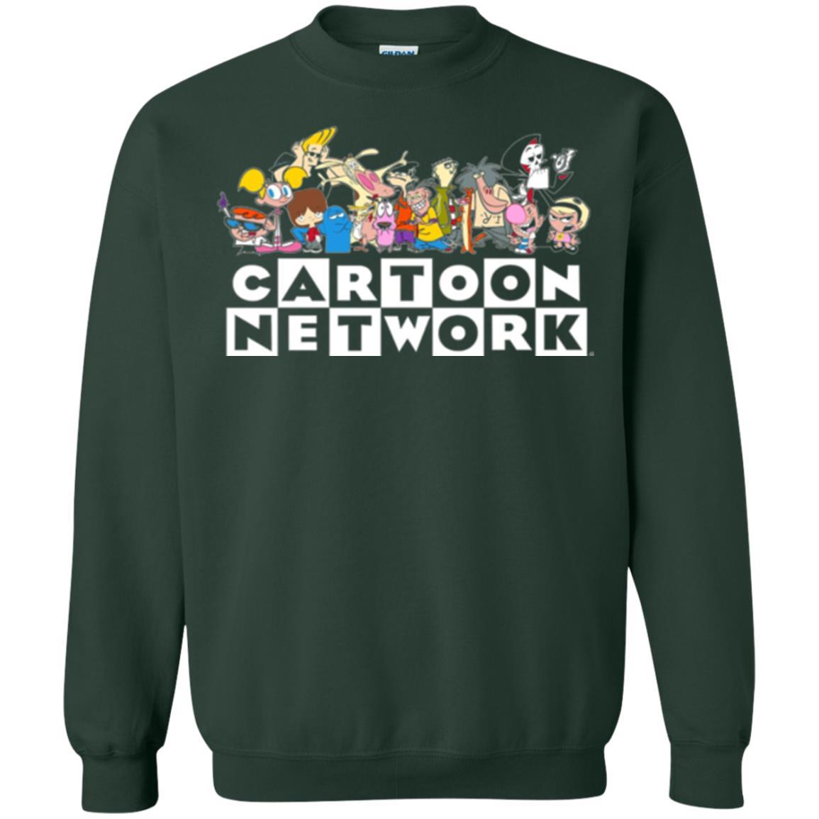 Cartoon T-shirt Classic Character Feature T-shirt Forest Green