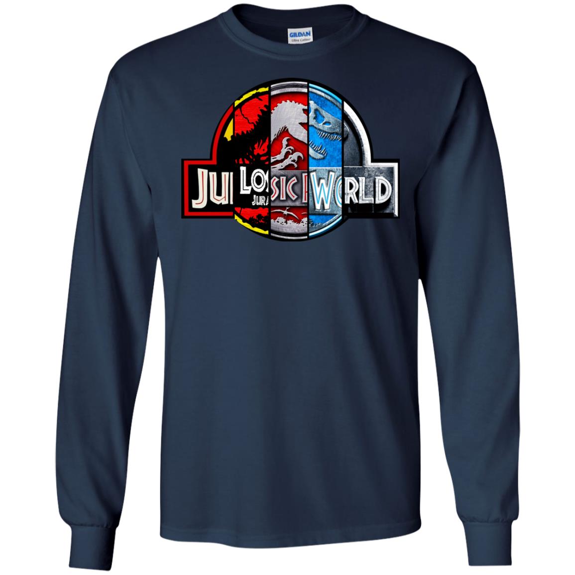 Jurassic World Movie Fan Shirt Navy