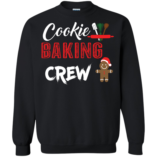 Christmas T-Shirt Cookie Baking Crew Black