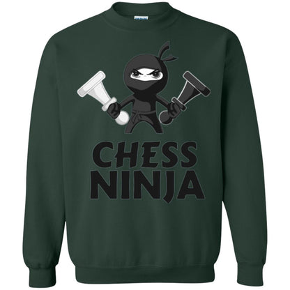 Funny Chess Ninja T-shirt Forest Green