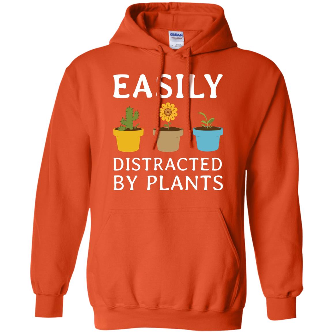 Easily Distracted By Plants Gardener Shirt Orange