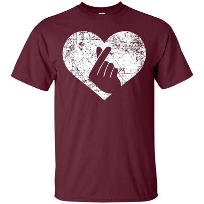 Lifestyle T-shirt Heart Hand Maroon