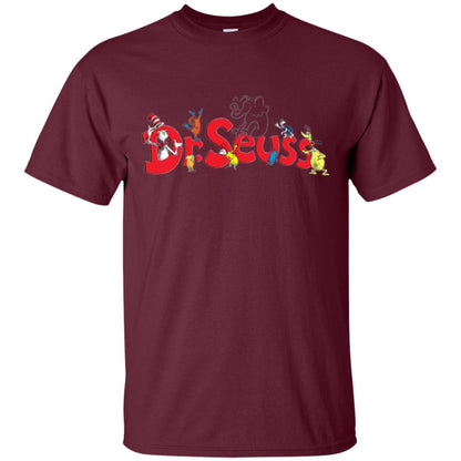 Film Lover T-shirt Dr. Seuss Family T-shirt Maroon