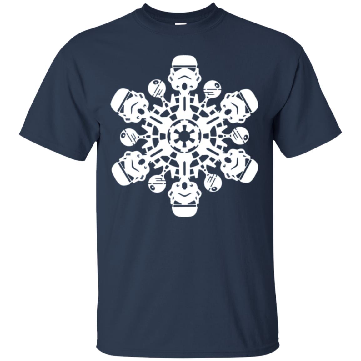 Christmas T-shirt Star Wars Stormtrooper Snowflake Navy