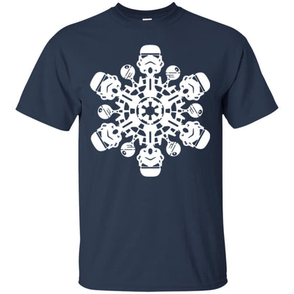 Christmas T-shirt Star Wars Stormtrooper Snowflake Navy