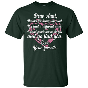 Dear Aunt Thank For Being My Aunt Family T-shirtG200 Gildan Ultra Cotton T-Shirt