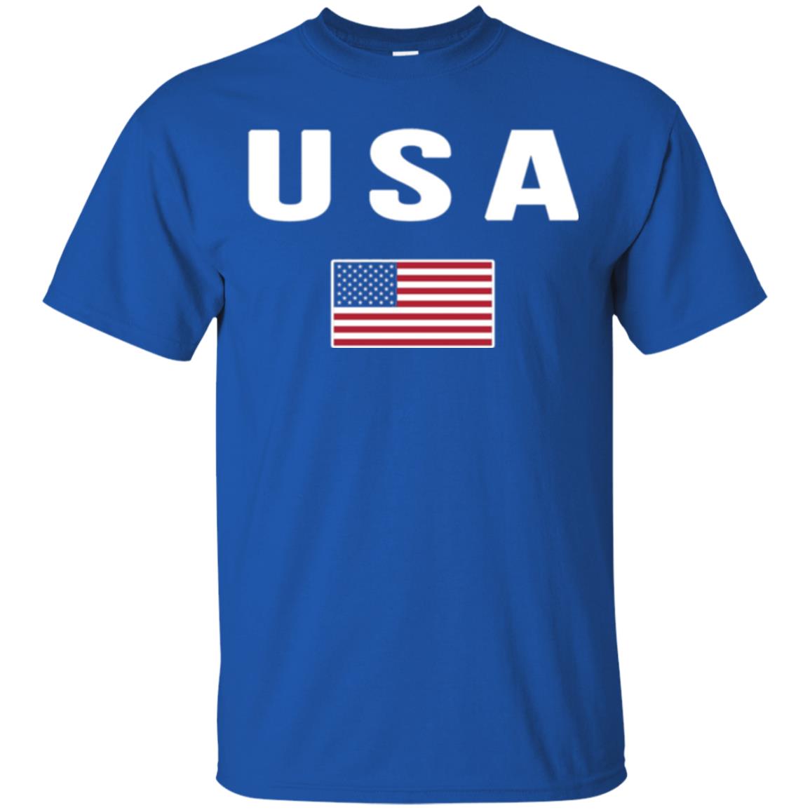 American Flag Us America United States T-shirt Royal