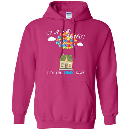 Kindgarten Teacher T-shirt Balloon One Hundred Days Of School Heliconia