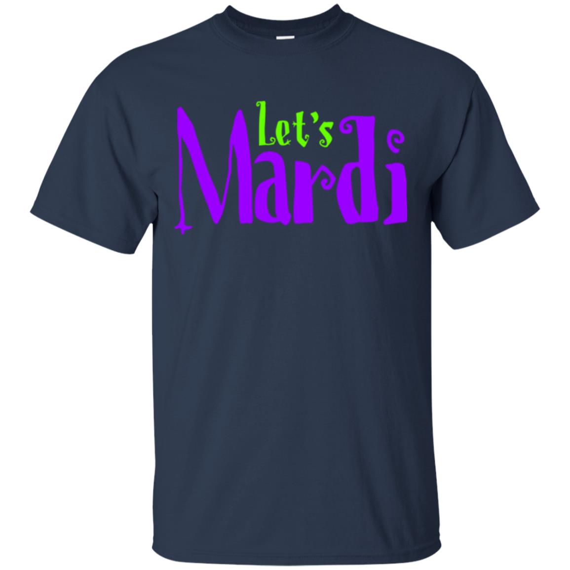 Let's Mardi Mardi Gras T-shirt Navy