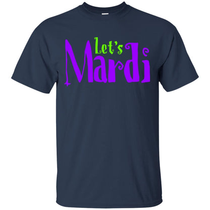 Let's Mardi Mardi Gras T-shirt Navy