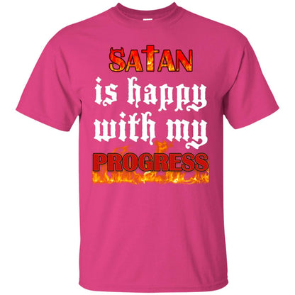 Santa Is Happy With My Progress Shirt Heliconia
