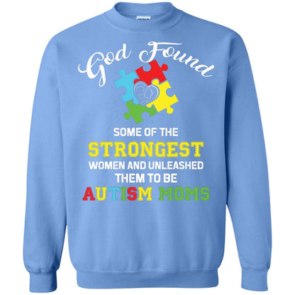 And Unleashed Them To Be Autism Moms Autism Shirt For Mom Carolina Blue