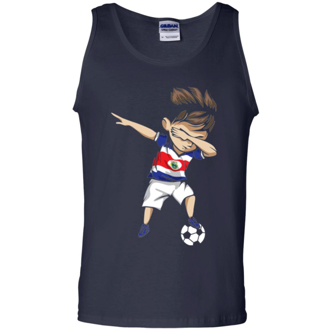 Dabbing Soccer Boy Costa Rica Jersey Football Shirt Navy