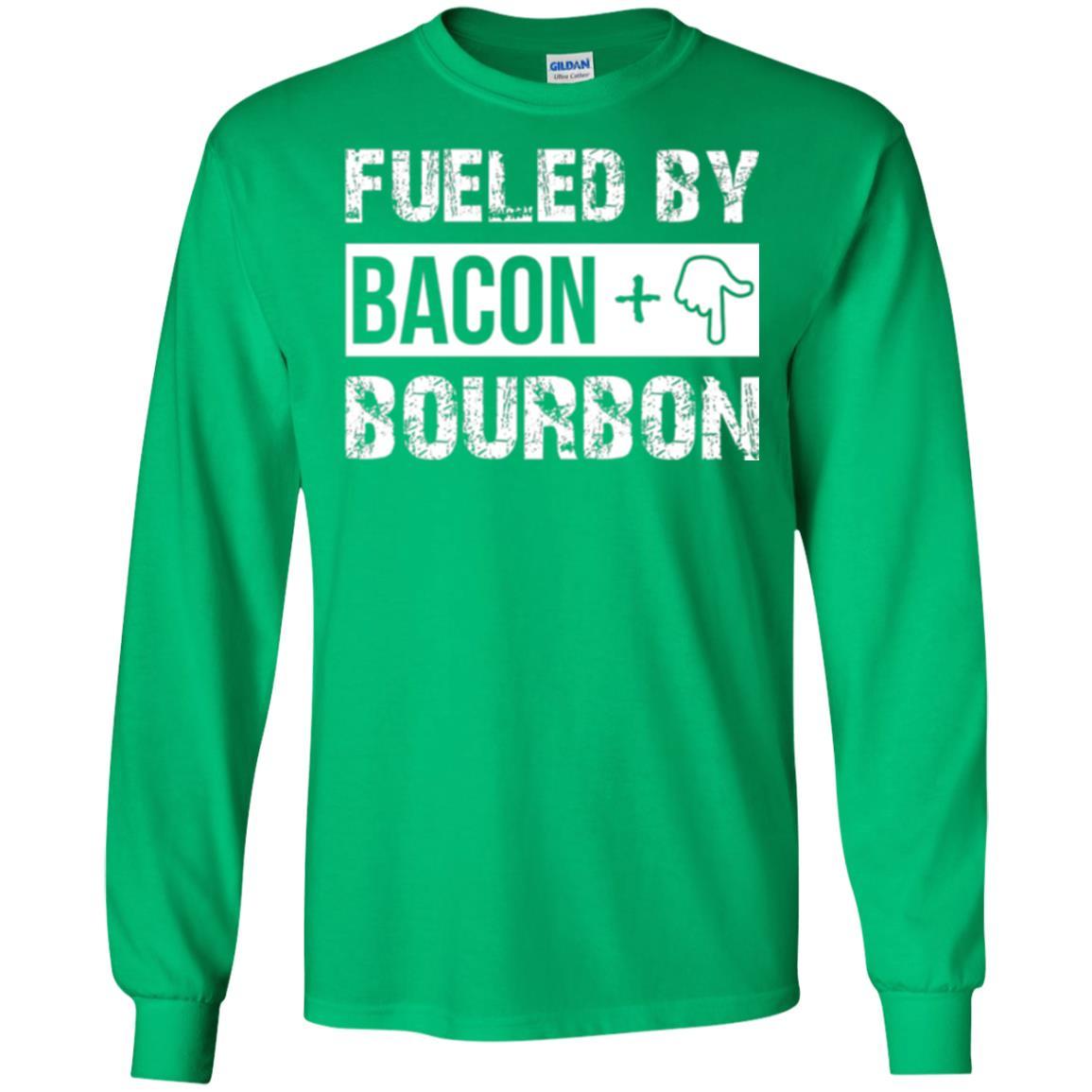 Whisky T-shirt Fueled By Bacon And Bourbon Irish Green