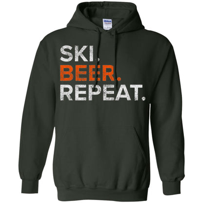 Ski And Beer Lovers T-shirt Forest Green