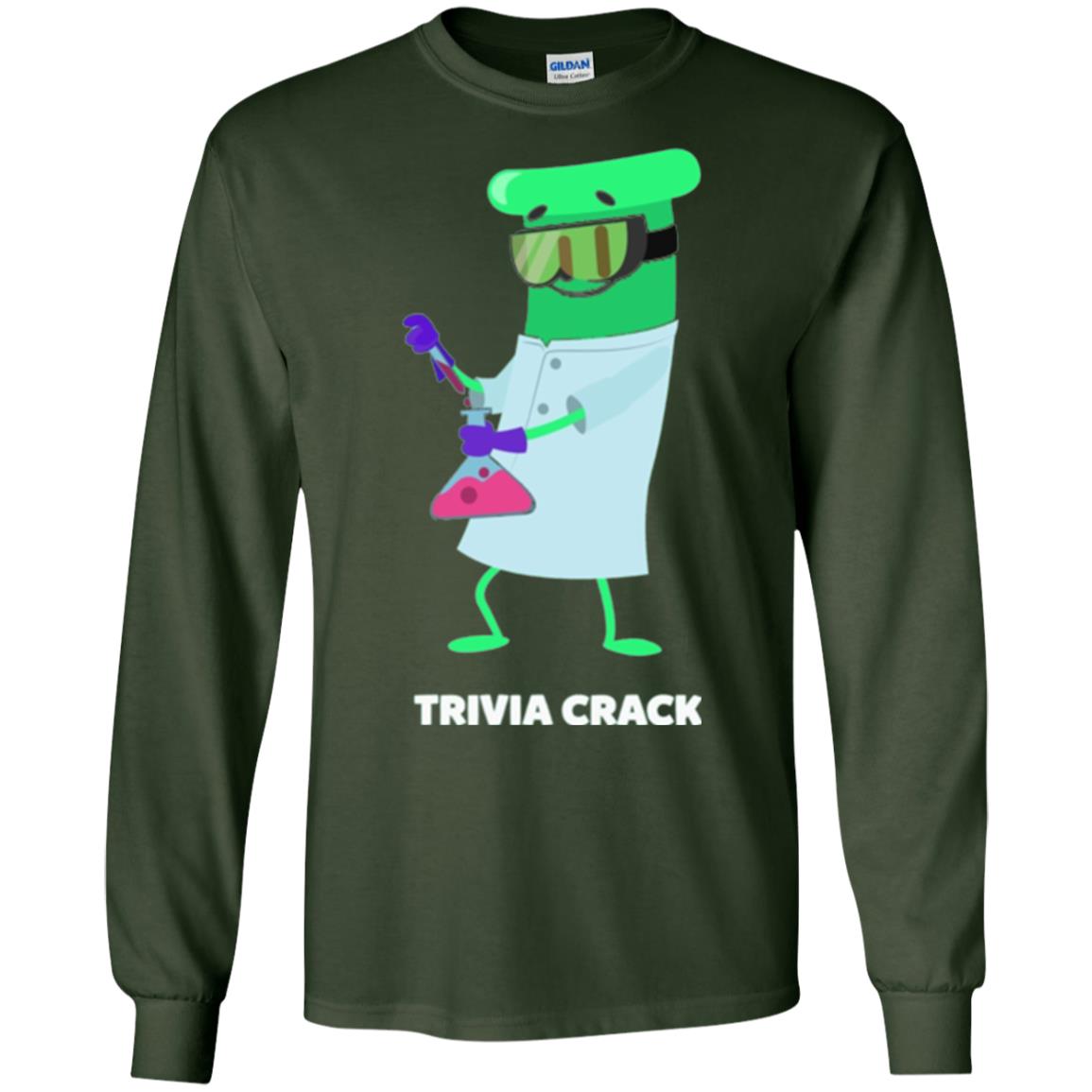 Cute Trivia Crack Scientist Al T-shirt Forest Green