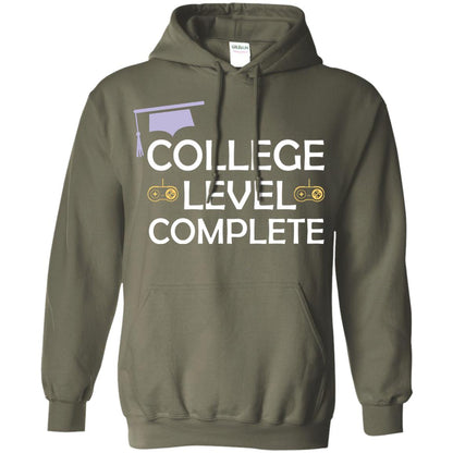 College Level Complete Funny College Graduation Shirt Military Green