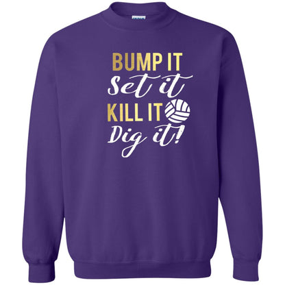 Bump It Set It Kill It Dig It Volleyball Lover T-shirt Purple