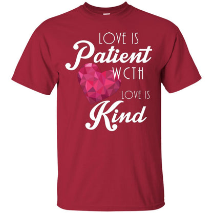 Valentines Day T-shirt Love Is Patient Love Is Kind Cardinal