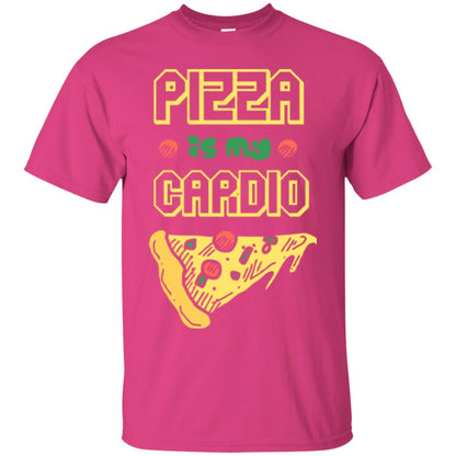 Pizza Is My Cardio Pizza Lover T-shirt Heliconia