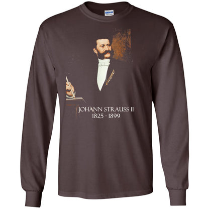 Musician T-shirt Johann Strauss Ii Dark Chocolate